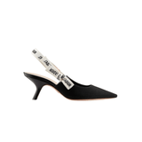 JDR DECOLLETÈ SLINGBACK NERO OPACO
