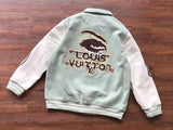 LV Jacket Leather and Wool Varsity