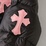 CHRM HRTS Jacket Puffer Black Cross CH080