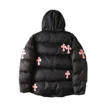 CHRM HRTS Jacket Puffer Black Cross CH080