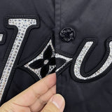 LV Jacket Lovers’ Nylon Crystal Baseball