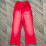 HLSTR Red Flare Sweatpants