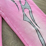 HLSTR Flame Sweatpants Pink/Silver