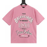 BLNCG T-shirt Graphic Slogan Distressed Pink