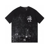 CHRM HRTS T-shirt Floral Graphic Black