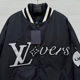 LV Jacket Lovers’ Nylon Crystal Baseball