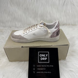 Ball Star con stella in glitter argento e talloncino in glitter rosa