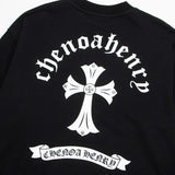 CHRM HRTS Sweatshirt Cross Print Black CH049