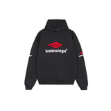 BLNCG Hoodie Black Red Logo Pullover BL065