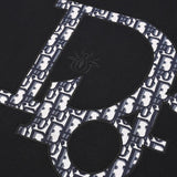 CD Sweatshirt Black Oversized Logo Crewneck DO054