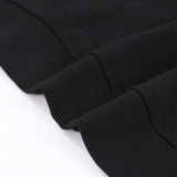 CD Sweatshirt Black Oversized Logo Crewneck DO054