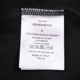 CD Sweatshirt Black Oversized Logo Crewneck DO054