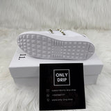 VLTN Sneaker Rockstud White Gold