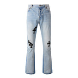 JEANS -GRAY CROSSES