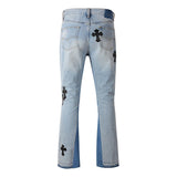 JEANS -GRAY CROSSES