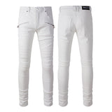 JEANS – WHITE ZIP