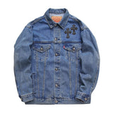 CHRM HRTS Denim Jacket Cross Patch CH052