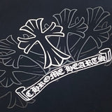 CHRM HRTS Hoodie Cross Zip Black CH064