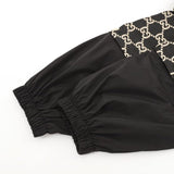 GG Jacket Monogram Hooded Black