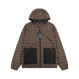 FND Hooded Eyes Jacket Black and Brown