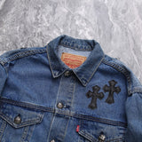 CHRM HRTS Denim Jacket Cross Patch CH052