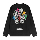 CHRM HRTS Sweatshirt Multicolor Crosses Black CH008