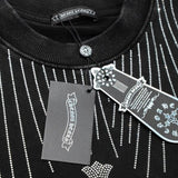 CHRM HRTS Sweatshirt Rhinestone Graphic CH048