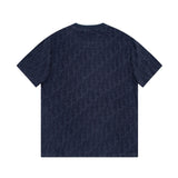 CD T-shirt Embossed Monogram Navy