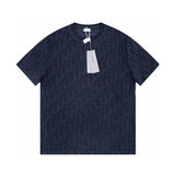 CD T-shirt Embossed Monogram Navy