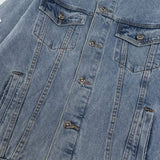 CHRM HRTS Denim Jacket Cross Design CH068